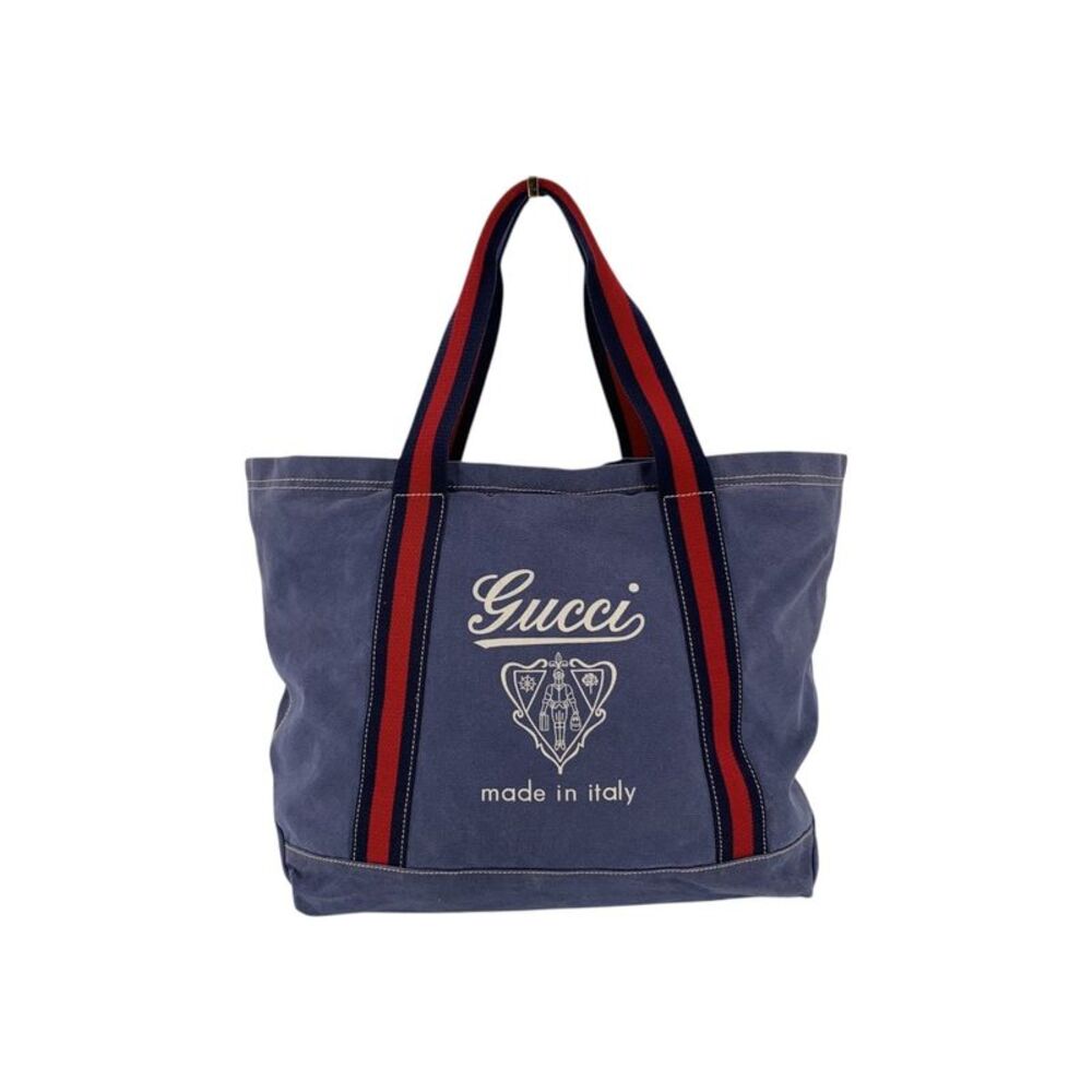 Gucci Cloth Tote Bag Crest Logo